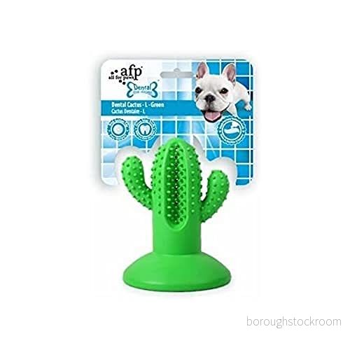 ALL FOR PAWS Tandkaktus gummi hund tuggleksak, liten, blå, 1,8 kg 847922041960