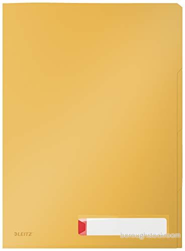 Leitz Cosy Privacy L formad mapp 3 utrymmen för A4 (210 x 297 mm) kapacitet: 40 ark tabbad varmt gul 4002432125784
