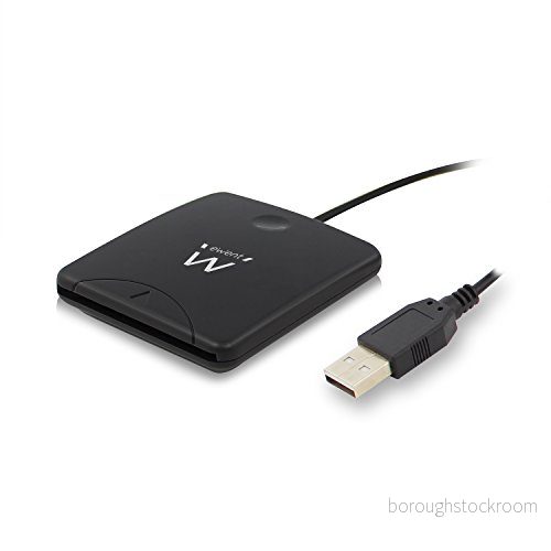 Ewent Smart Card Reader Kort och ID kortläsare USB port PC/SC WHQL kompatibel, svart 8054392610387