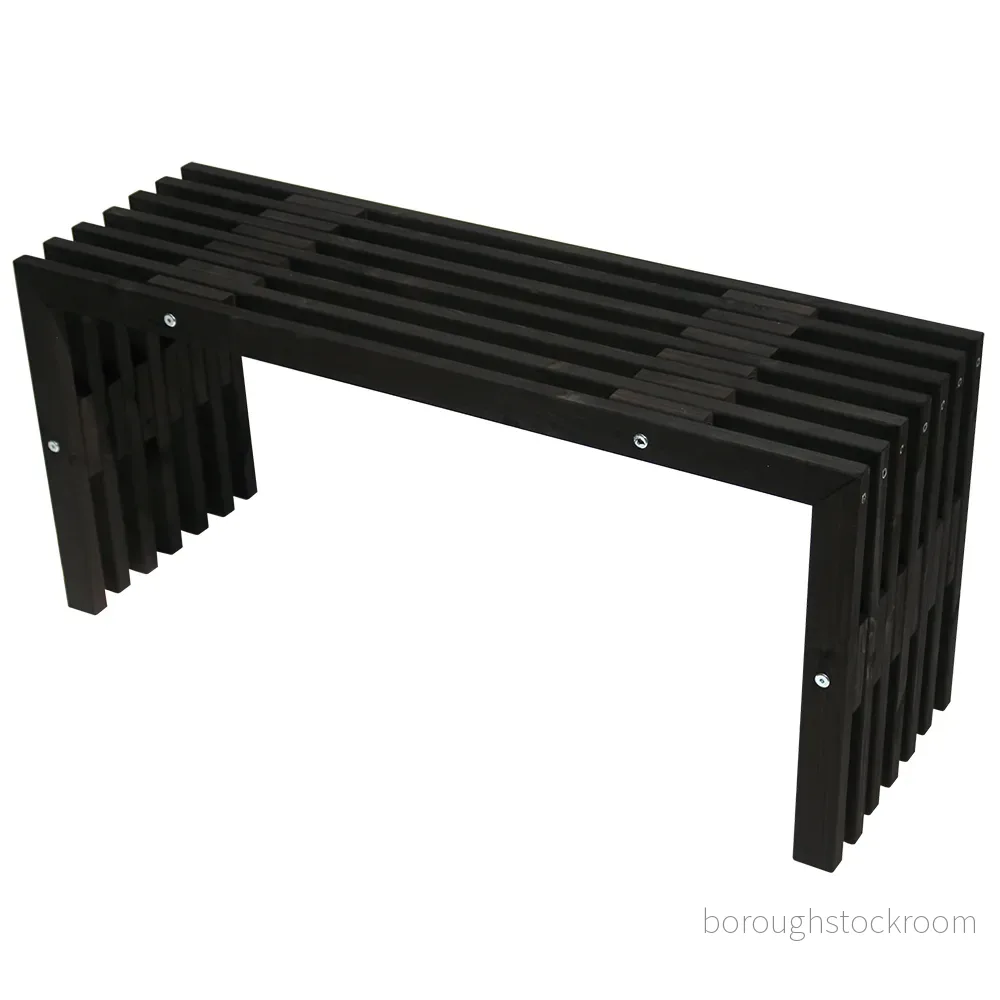 Hillerstorp, D bench Bänk 100 cm Furu Svart Oljad 6430054493758 Hillerstorp, D bench Bänk 100 cm Furu Svart Oljad 6430054493758