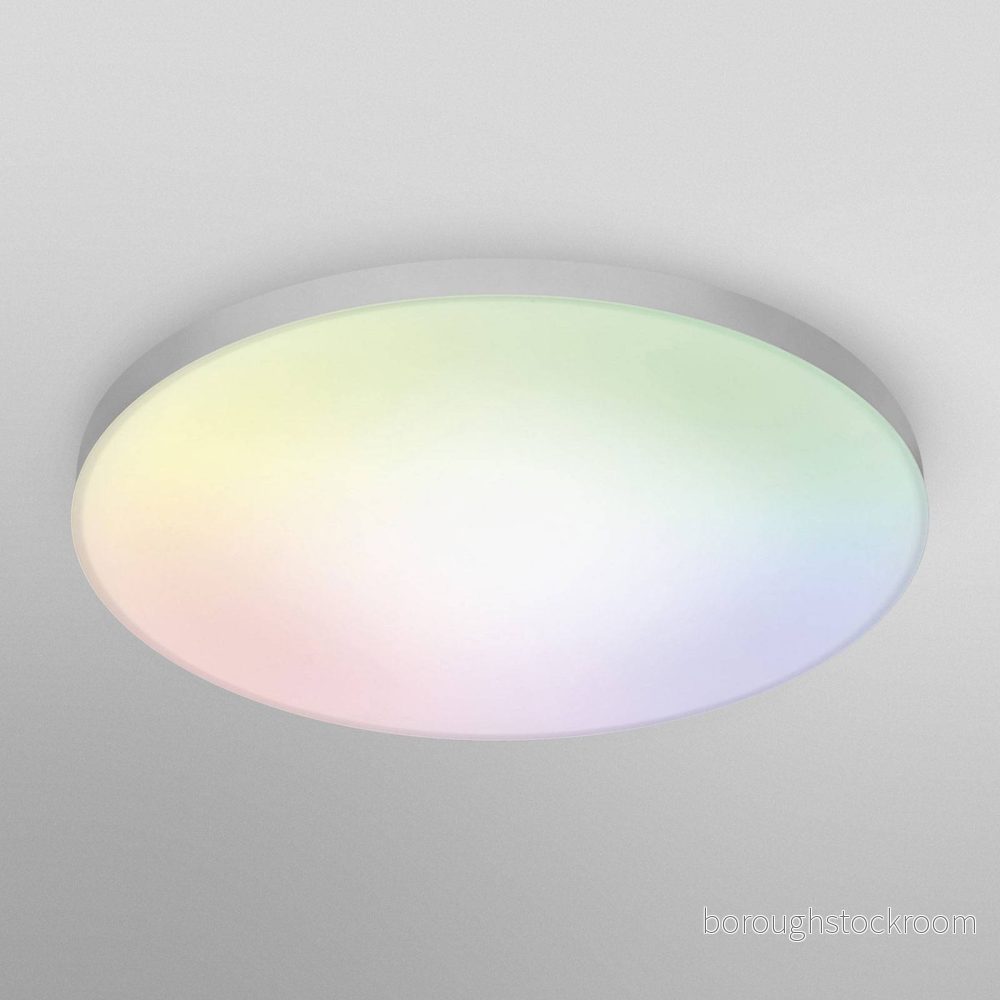 LEDVANCE Smart LED taklampa, panel för inomhusbruk med WiFi teknik, justerbar ljusfärg (3 000 K 6500 K), RGB färger utbytbara, 300 mm x mm, kompatibel Google och Alexa Voice Control, SMART+ 4058075484696