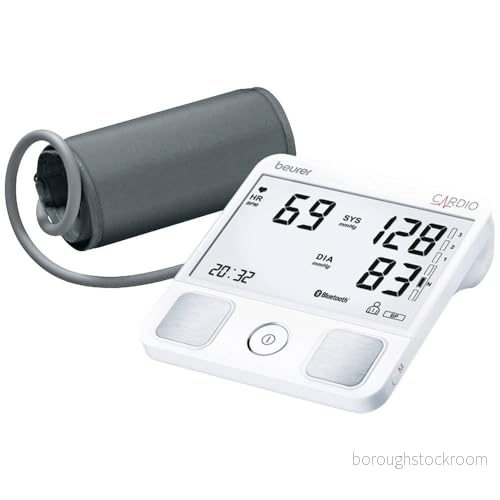 Beurer BM 93 CARDIO blodtrycksmätare för överarm med 1 kanal EG funktion inspelning av hjärtrytm, upptäcker förmaksflimmer och extrasystoler, "beurer HealthManager" app 4211125652296
