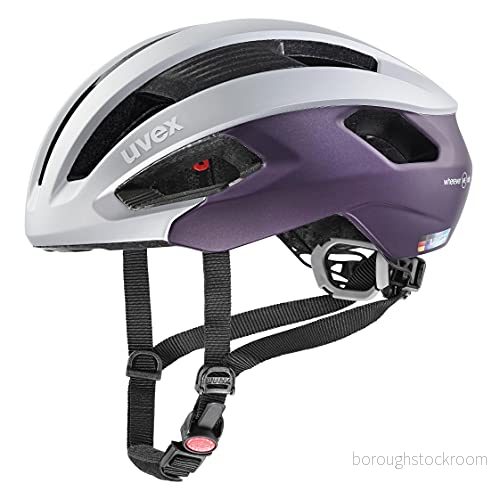 uvex rise cc Women's Edition säker performancehjälm för dam individuell storleksanpassning optimerad ventilation silver plum matt 56 59 cm 4043197347585