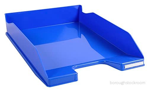 Exacompta Ref 113279D 1 COMBO MIDI brevfack mått 34,6 x 25,5x 6,5 cm för A4 dokument + kapacitet 500 ark Levereras med etiketthållare färg blank blå 9002493115897