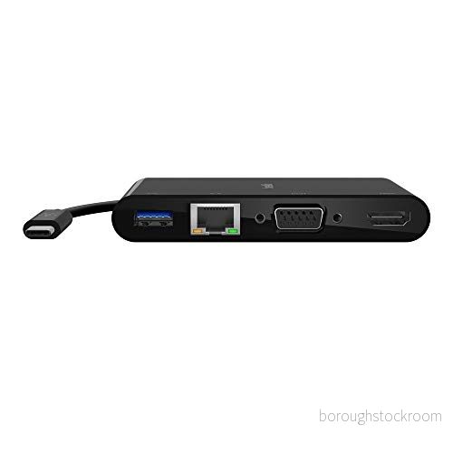 Belkin USB C hub, Svart, 12.7 x 2.5 15.8 cm 745883799107