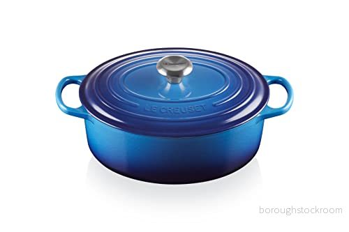 Le Creuset Casserole Oval Signature Azure ø 29 cm / 4.7 Liter 24147328476