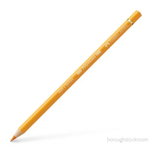 Faber Castell konst & grafisk polychromos färgpenna, (109), mörk kromgul, för konst, hantverk, ritning, skissning, hem, skola, universitet, färgning 4005401101093