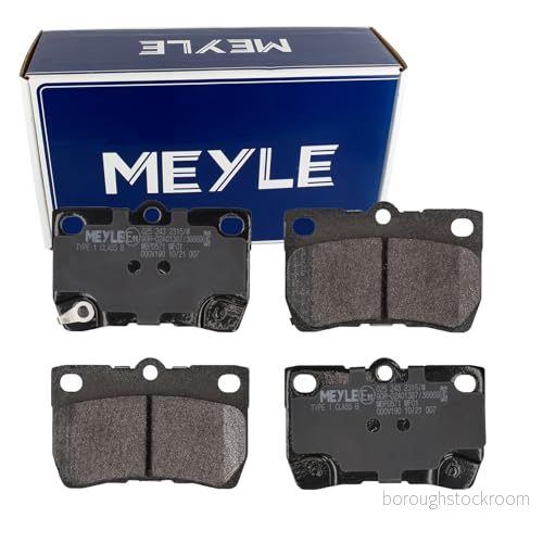 MEYLE 025 243 2315/W Jeu de plaquettes frein ORIGINAL Quality Essieu arrière avec indicateur d'usure tôle anti bruit LEXUS: IS 2, GS III 4040074073889
