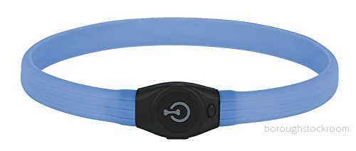 Kerbl 80259 Maxi Safe LED halsband långt hår, 65 x 1,5 cm, blå 4018653944783