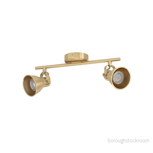 EGLO Seras Takspotlight - Borstad Mässing/Guld - 2 Ljuskällor 9008606235650