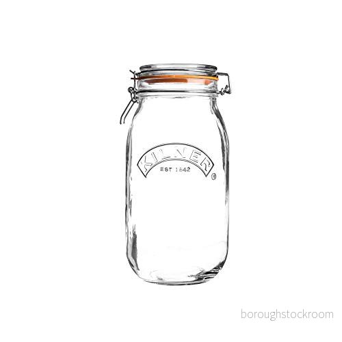 Kilner 0025,492 trådstrykningsglas CLIPTOP, rund, Ø 9 x 22,5 cm, 1 500 ml (1 st,) 5010853158402