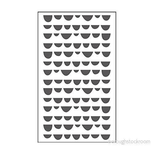 Vaessen Kreativ mini präglingsmapp, småstenar, för att lägga till textur och dimension på klippbokssidor, kort andra pappersprojekt, 7,6 x 12,7 cm 8716052224579