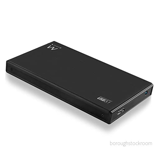 Ewent SATA hårddiskar USB 3.1 "Gen1 SSD aluminiumhölje 2,5", aluminium, svart, 5 Gbit/s 8054392612701
