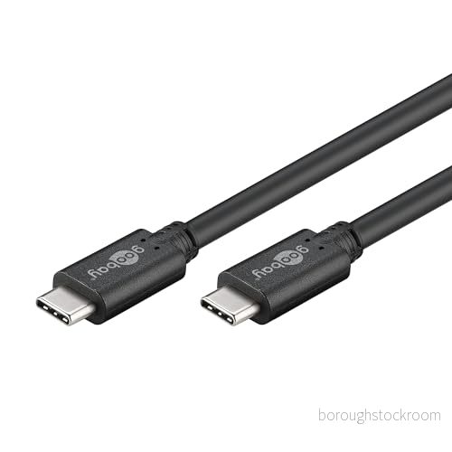 Goobay USB-C-kabel 67976 - 1 m - Svart - 60 W 4040849679766