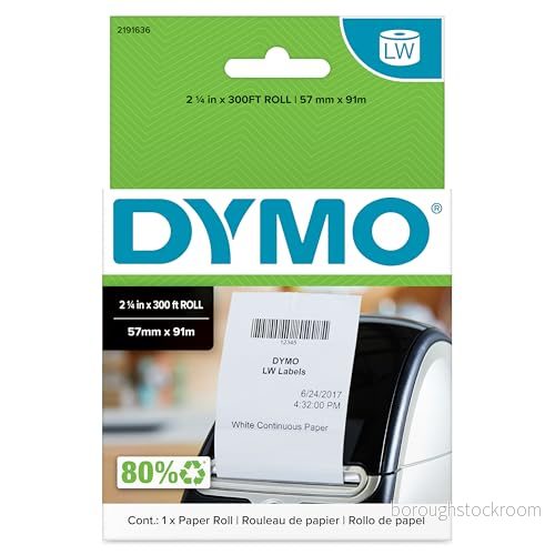 DYMO ® LabelWriter™ kontinuerliga pappersrullar, 57mm x 91m 71701063670
