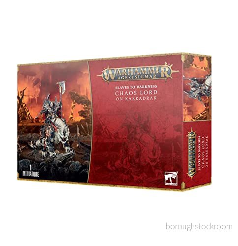 Games Workshop Warhammer Age of Sigmar Slaves to Darkness: Chaos Lord On Karkadrak 5011921163816