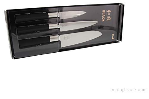 KAI 67S 310 Knivset, Silver, Svart, 3 st 4901601001433