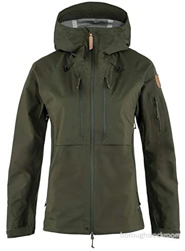 Fjällräven Dam Keb Eco Shell jacka W jacka, Mörk skogsgrön, XXS, XXS 7323450798291