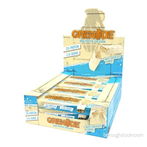 Grenad Carb Killa Högproteinbar Vit Chokladkaka, 12 x 60 g 5060221201827