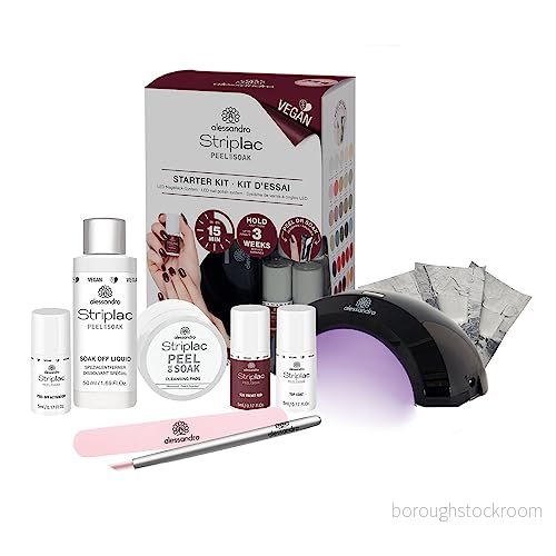 Alessandro Striplac Peel Or Soak Starter Set 126 Velvet Red 4025087484006