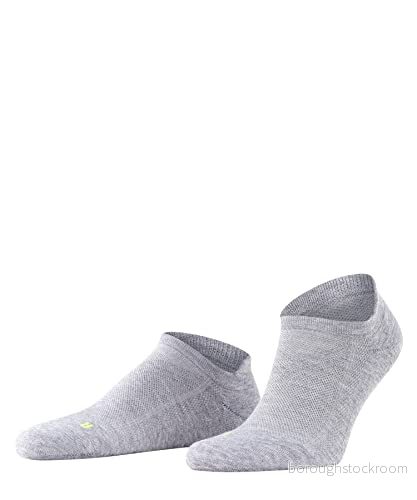 Falke, unisex, Cool Kick sneakers, sneakerstrumpor, snabbtorkande, ventilerande, hållbart funktionellt material, lätt stoppning, plyschsula, kylande bekväm, sportig, platt söm, 1 par, Grå (ljusgrå 4004758975104