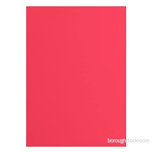 Vaessen Creative 2927 028 Florens cardstock papper, röd, 216 gram/m², DIN A4, 10 stycken, slät, för scrapbooking, korttillverkning, stansning och andra papperslådor 8716052221332