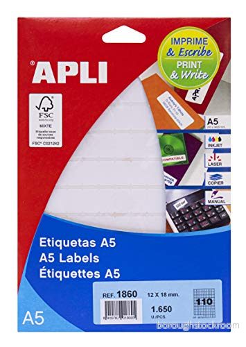 Apli 1860 Blister med etiketter 8410782018605