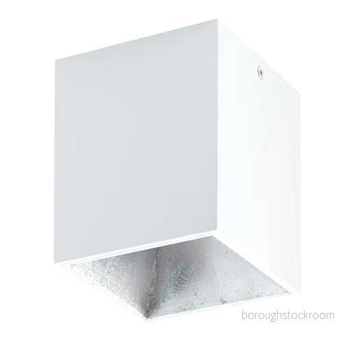 EGLO LED taklampa polasso, 1 flamig taklampa, material: Aluminium, plast, färg: Vit, silver, L: 10 x cm 9002759944995