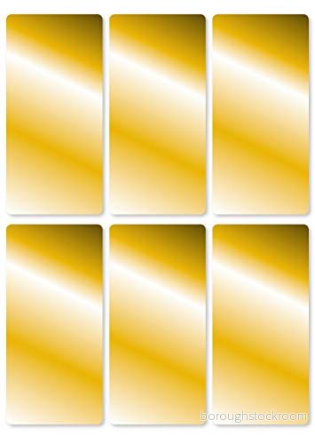 HERMA 15076 guldetiketter (26 x 54 mm, 3 ark, papper, matt) självhäftande, permanenta presentklistermärken för handskriven märkning, 18 klistermärken 4008705150767