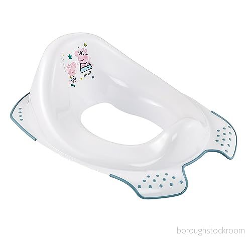 Keeeper Peppa Pig barntoalettstol, från ca. 18 månader till ca 4 år, halkskydd, Ewa, nordisk vit 4052396080551