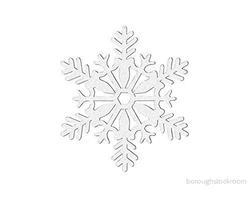 Amscan Glitter snöflinga hängande dekoration, vit 48419655206