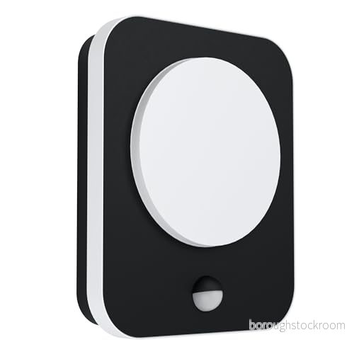 EGLO Madriz utomhusvägglampa med sensor Svart - Artikelnummer 99584 9002759995843