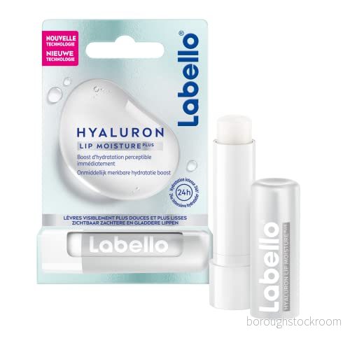 LABELLO Ialuron återfuktande (1 x 5,2 g) läppbalsam ultra fuktgivande fyllmedel läppbalsam, med hyalronsyra för släta läppar 42438922