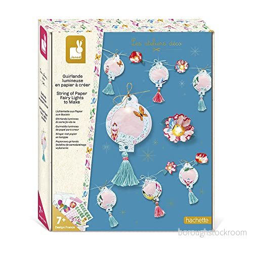 Janod Ljusslinga i papper att skapa Les Workshops Deco Kreativt fritidskit för barn fingerfärdighet och koncentration från 7 år, J07971 3700217379711