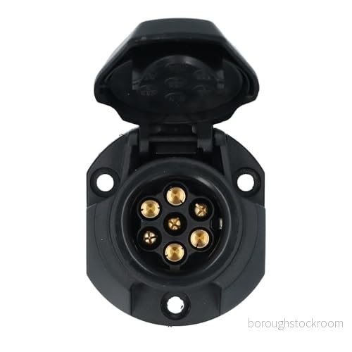 CARPOINT 0410005 Prise de remorque 12 7 Matière plastique avec enveloppe protectrice contre l'eau projetée ISO 1724 N 8711293490813