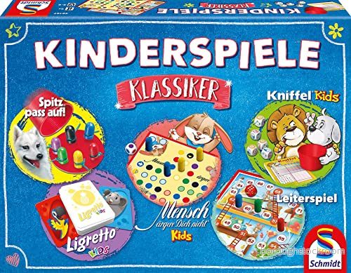 Schmidt Spiele barnlek klassiker, barnlekssamling, färgglad, 37.5 x 27.5 5.7 4001504491895