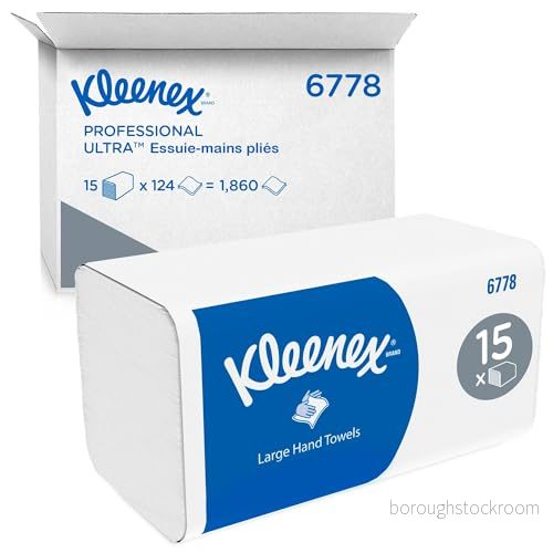 Handduk KLEENEX V-vikt 1860/fp Vit 5027375040924