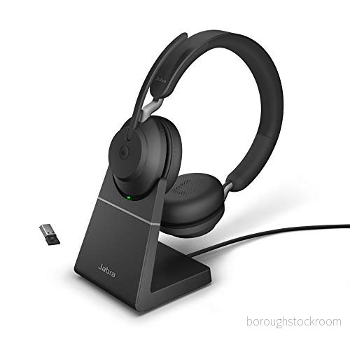 Jabra Evolve2 65 MS Stereo Headset Bluetooth USB-A Ljudisolerande Svart Certifierad för Teams 5706991022827