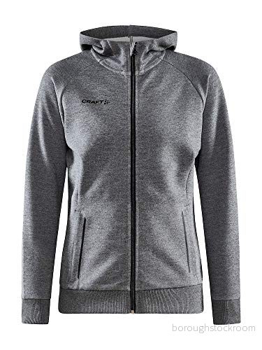 Craft Huvjacka Core Soul Full Zip Hood dam NY, Dk Grey Melange, XXL 7318573450041