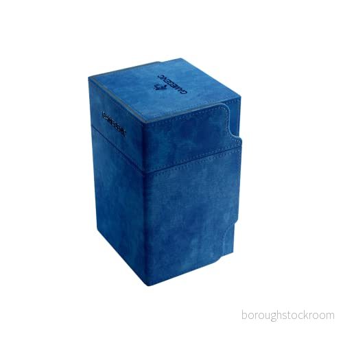 Gamegenic (GGS20104ML) Watchtower 100+ XL Convertible Kortlekshållare, dubbelskyddad kortförvaring, kortspelsskydd, Nexofyber yta, rymmer upp till 100 kort, blå 4251715412121