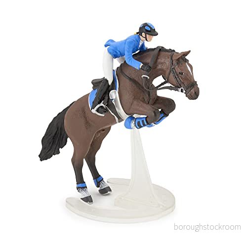 Papo Figurine Cheval de Saut d'Obstacle et Cavalier, jouet Enfants, Passion Équestre Compétition, Rev Médailles d'Obstacles dès 3 ans 3465000515607