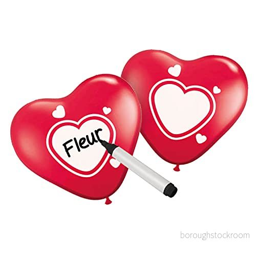 Folat BV Writable Balloons Heart 6 pcs. 8714572085922