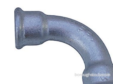 +GF+ Long sweep bend galvanized for f 90 1 1/2 7611205200428