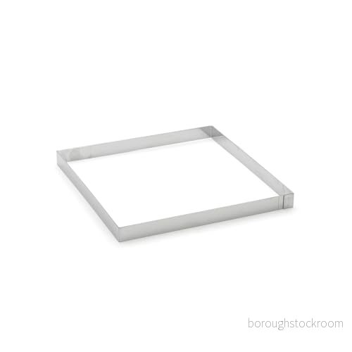 De Buyer 3905,20 fyrkantiga ringar i rostfritt stål, 2 cm hög, 20 diameter 3011243905202