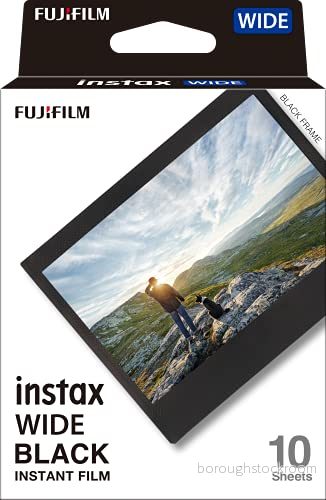 INSTAX Wide film. 10 stykker. Sort ramme 4547410460117