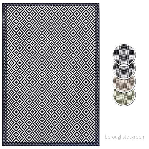 Hanse Home Platt vävd inomhus och utomhatta Jakarta, färger: blå/kräm, storlek: 160 x 230 cm 4260691782302