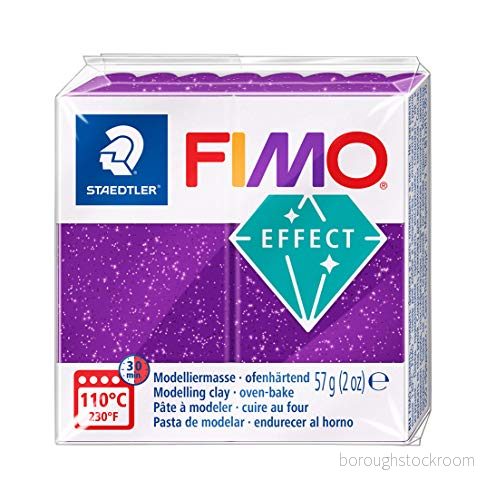 Fimo Effect modelleringslera, lila glimmer, 57 g 4006608818081