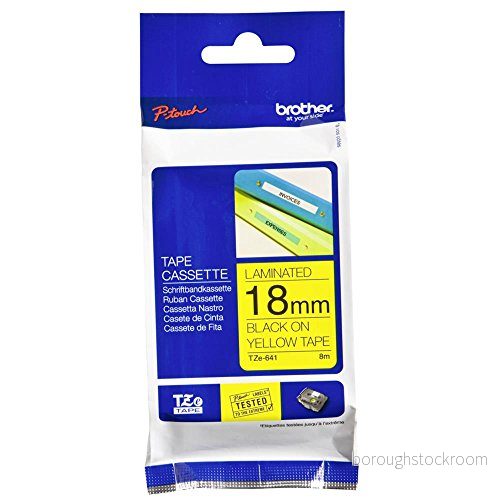 Brother TZe-641 - Märkband 18 mm Svart/Gul 4977766686716