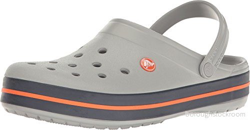 Crocs Crocband Clog Träskor unisex vuxen, Light Grey/Navy, 37/38 887350868999