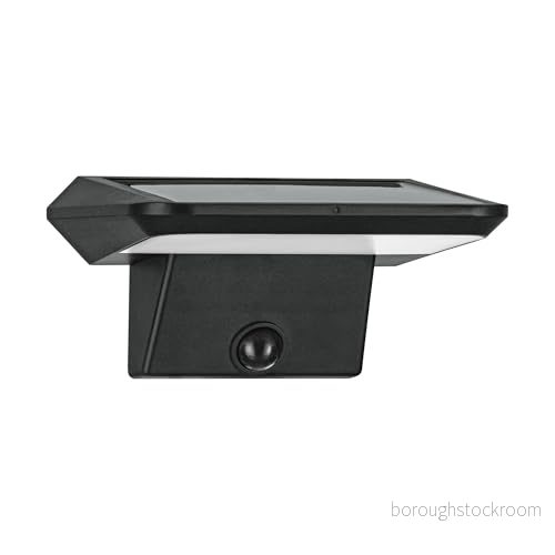 EGLO Porrassa Solar Wall with Sensor L155 800LM 2000MAH Black 9002759489441